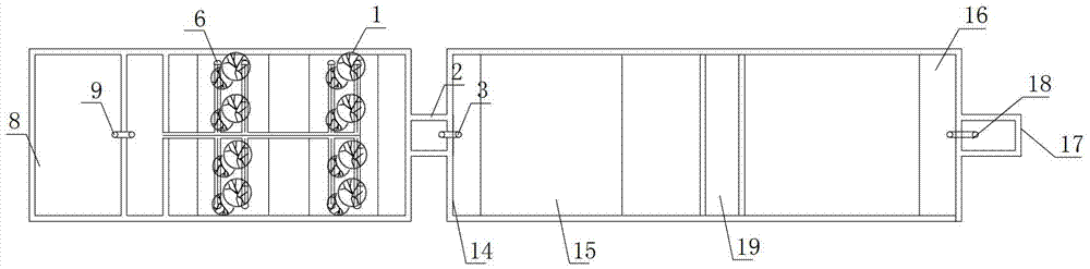 Method for enhanced nitrogen removal of tidal flow-horizontal subsurface flow hybrid constructed wetland and system thereof