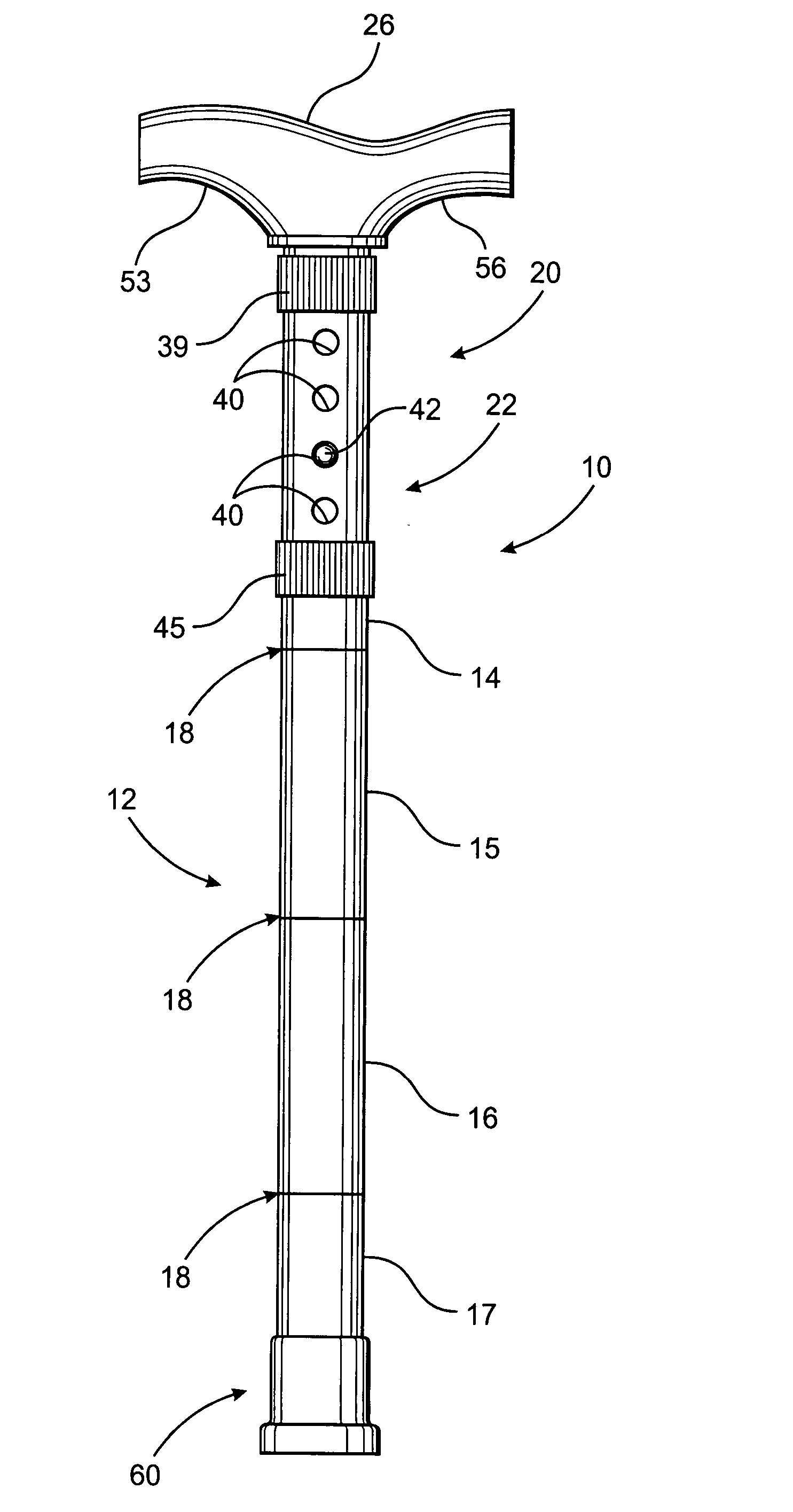 Walking cane assembly