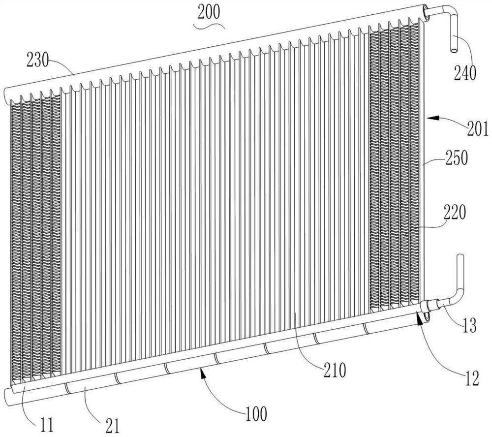 Liquid distribution pipeline assembly and heat exchange device