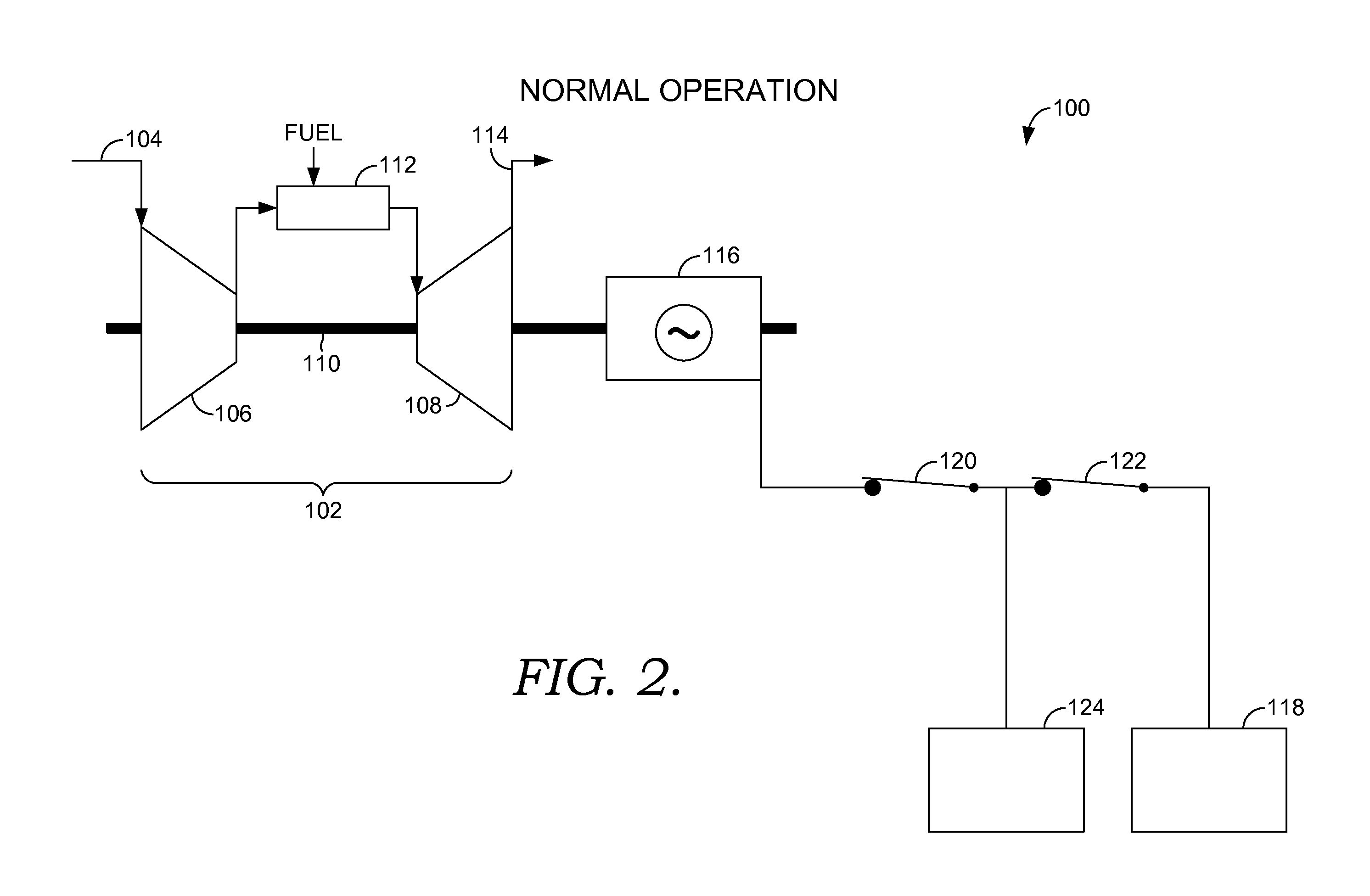 Load rejection and recovery using a secondary fuel nozzle