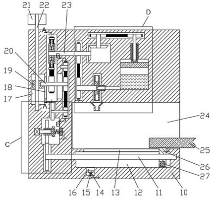 Automatic pouring device with adjustable flow speed for sand casting