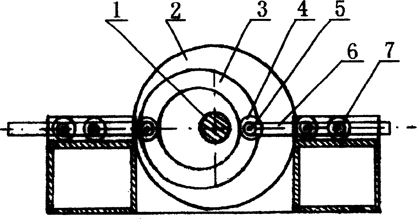 Driving mechanism with eccentric round cam groove