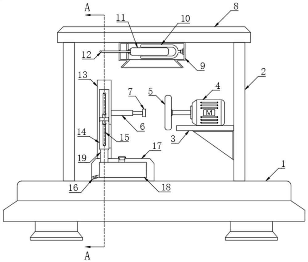 Dust suction structure for artware polishing device