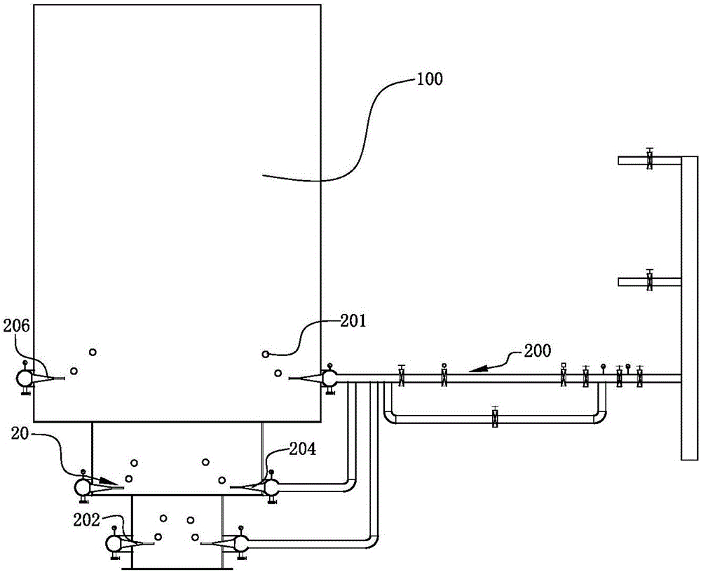 Nozzle used for ore flotation equipment