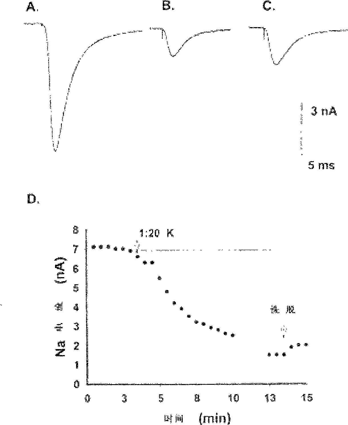 Preparation for novel administration route of antiarrhythmic medicament