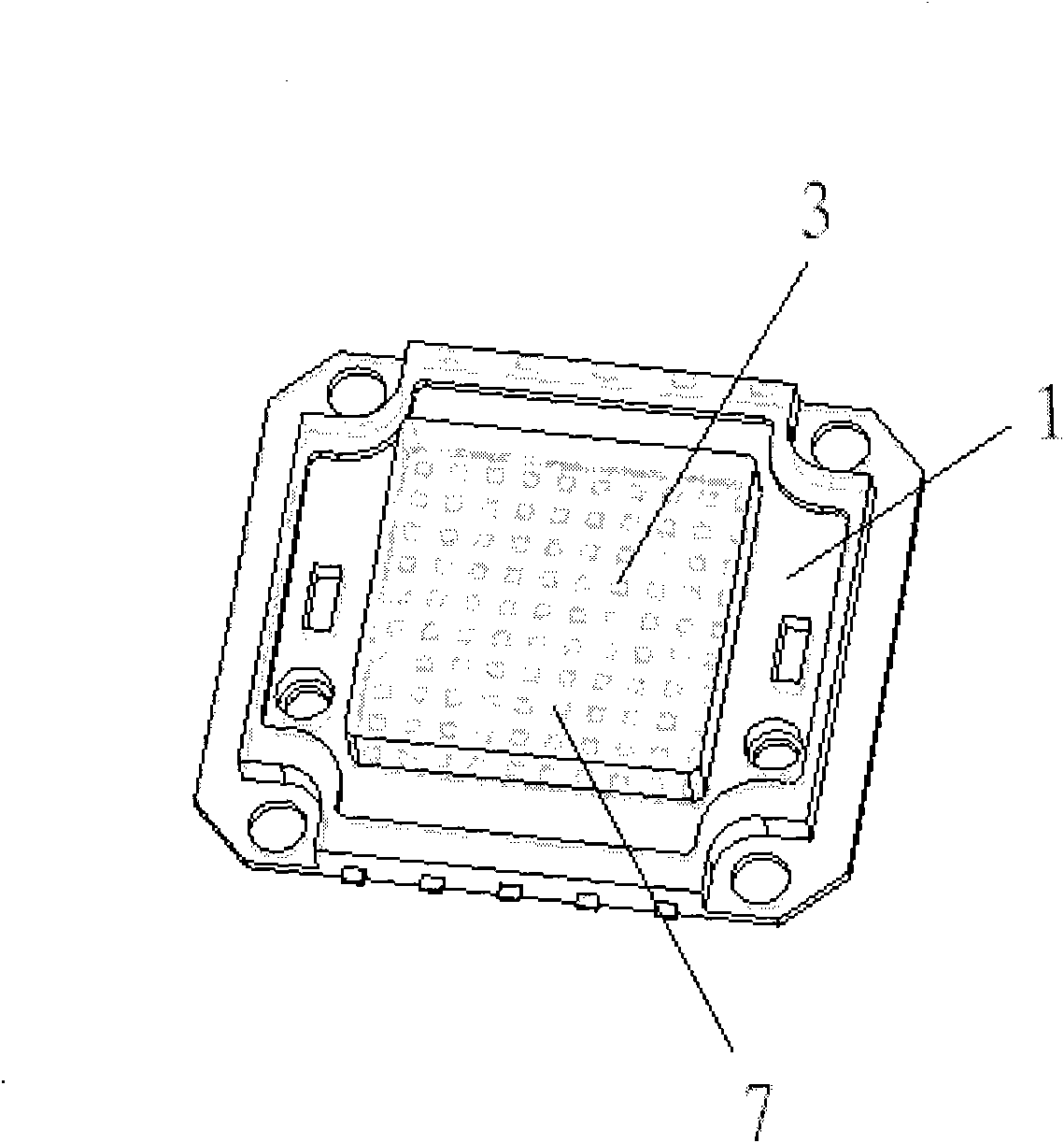 Integrated light source structure with wide-angle transmission