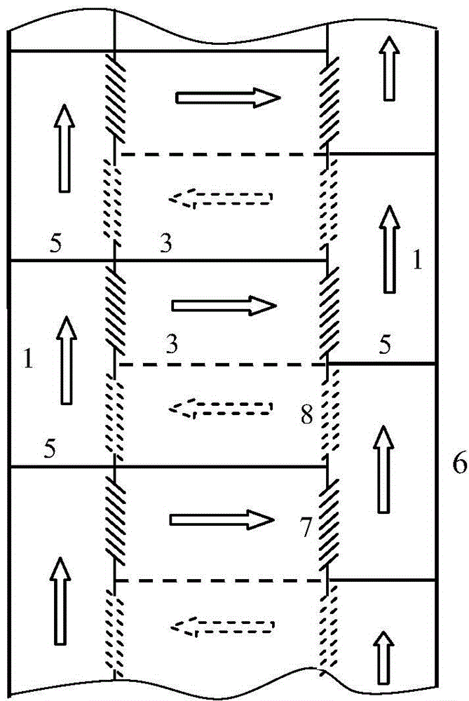 Separator-plates alternative extraction tower and extraction method