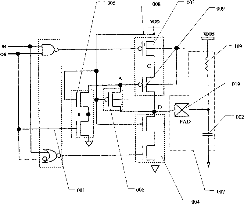 High-voltage tolerance output buffer