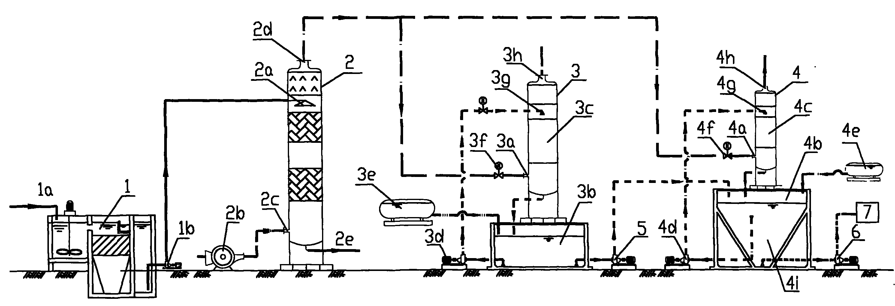 Technology and device for recovering ammonia from garbage leachate in domestic garbage sanitary landfill site