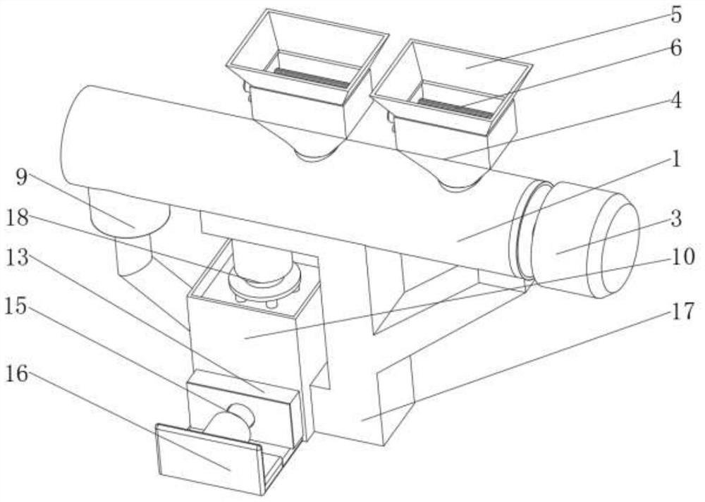 A solid waste solidification device