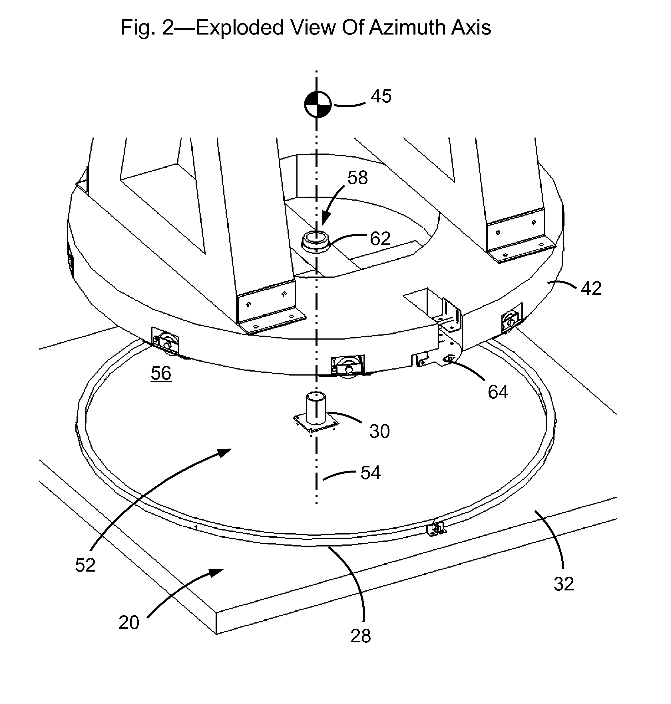 Self ballasted celestial tracking apparatus