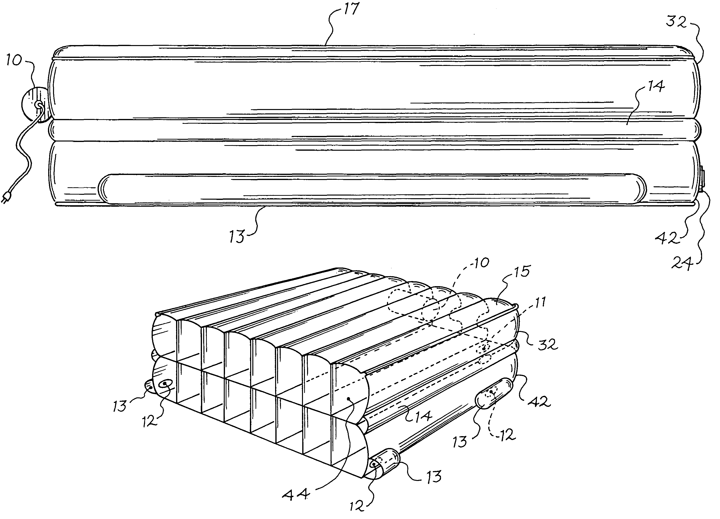 Increased height inflatable support system