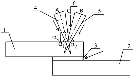 Steel-aluminum alloy laser welding method adopting nickel-based high-entropy alloy intermediate layer