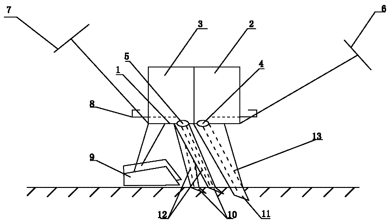 Wheat seeding and fertilizing integration method