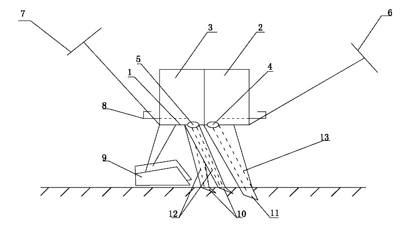 Wheat seeding and fertilizing integration method