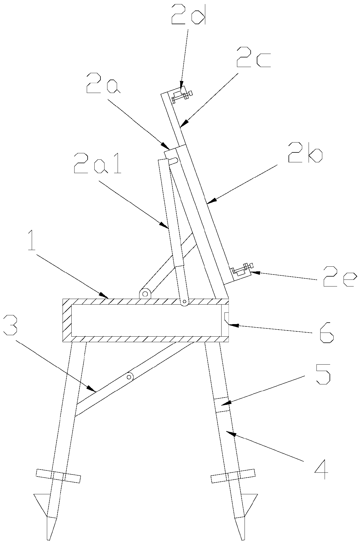 Outdoor oil painting drawing board fixing frame