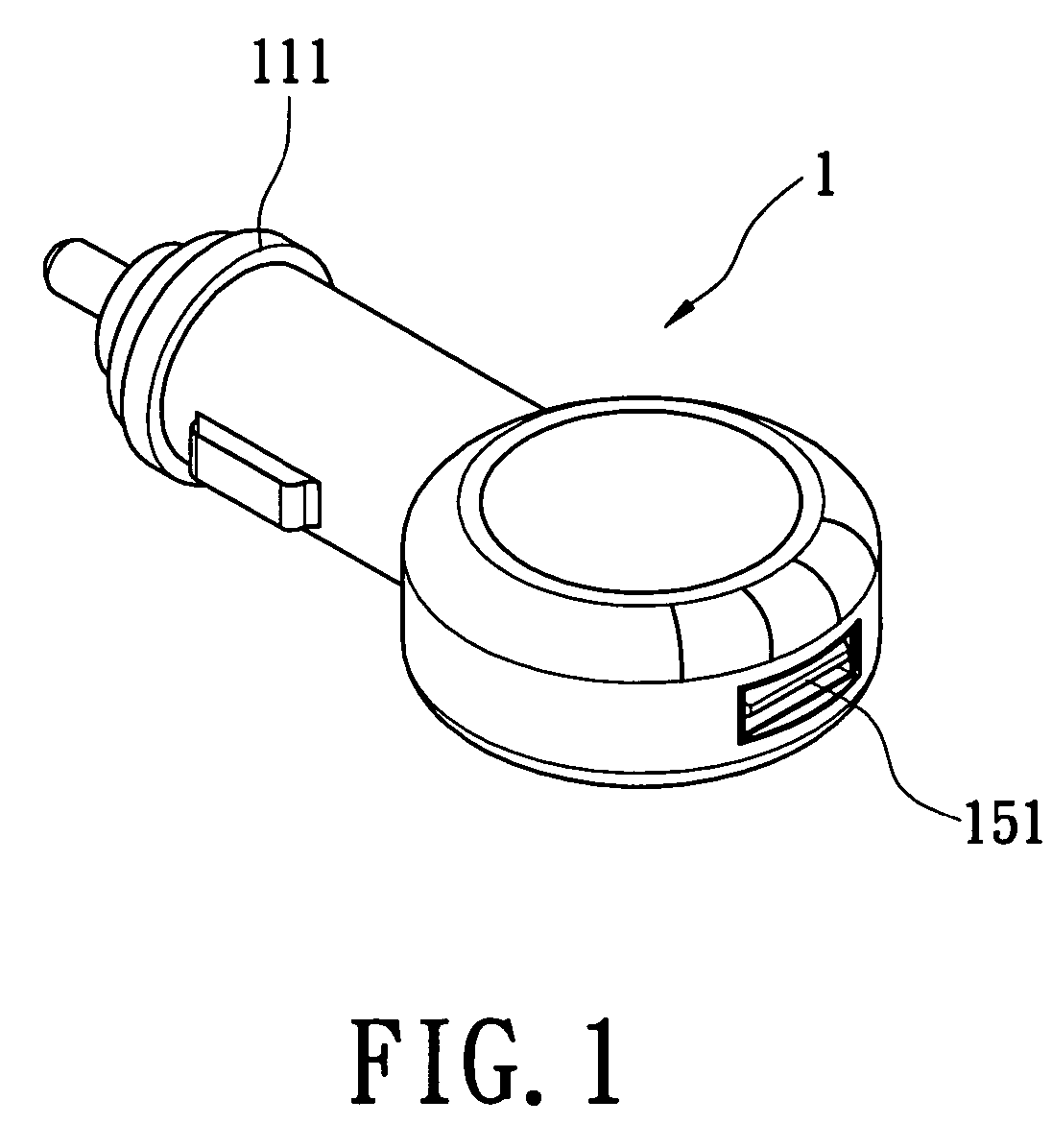 MP3 broadcasting device with cigarette-lighter plug