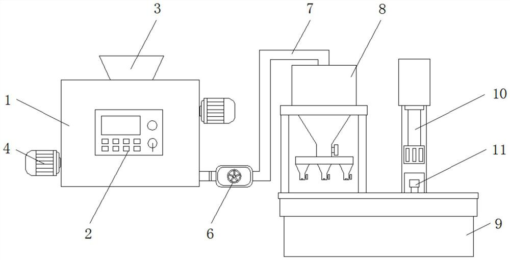 Mixing and filling device for face cream processing