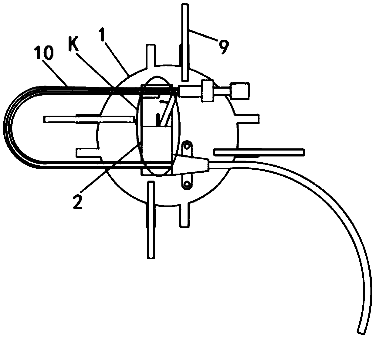 Venous catheter fixing device