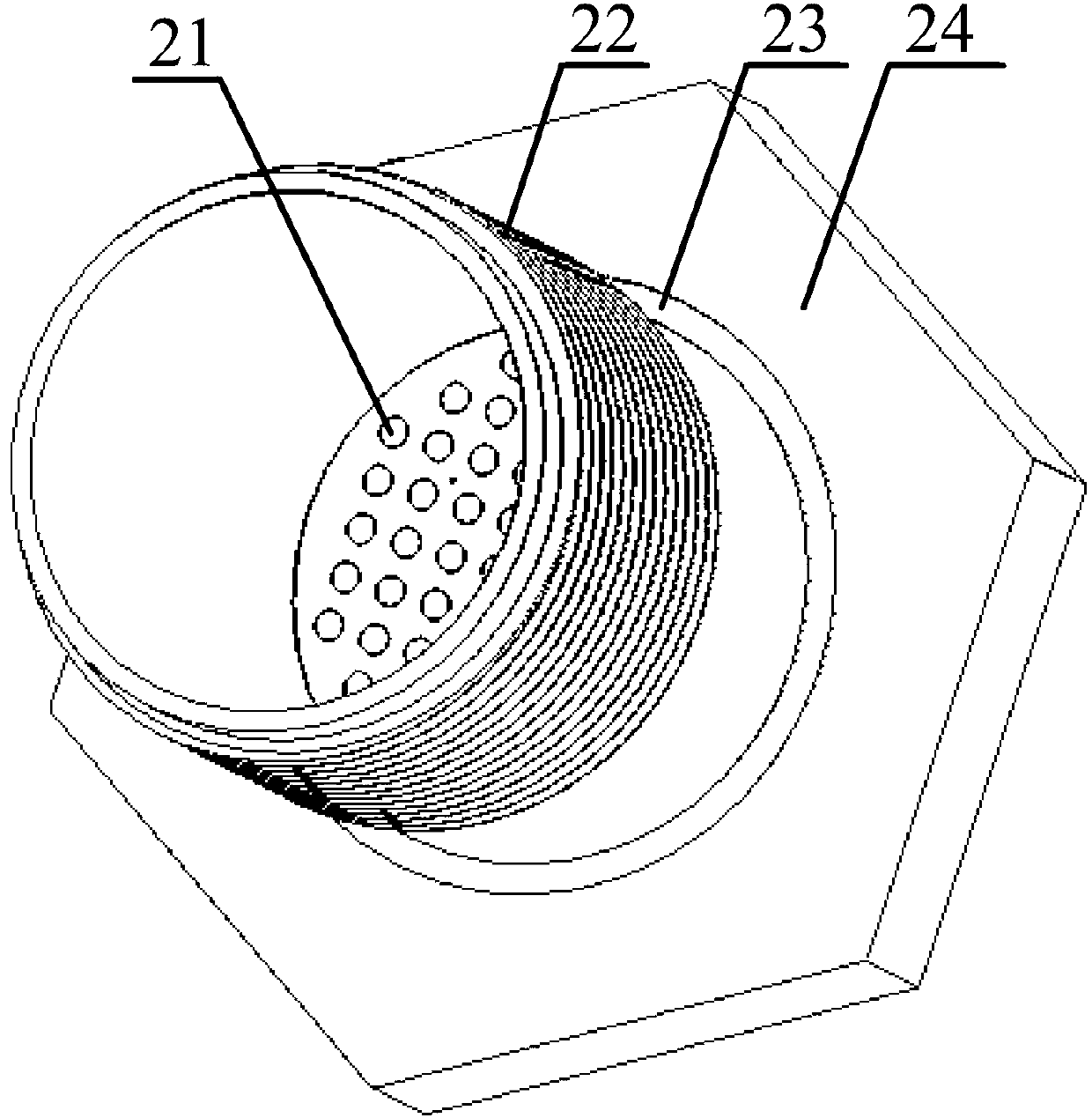 Data interface and system for external pressure test of sealed cabin