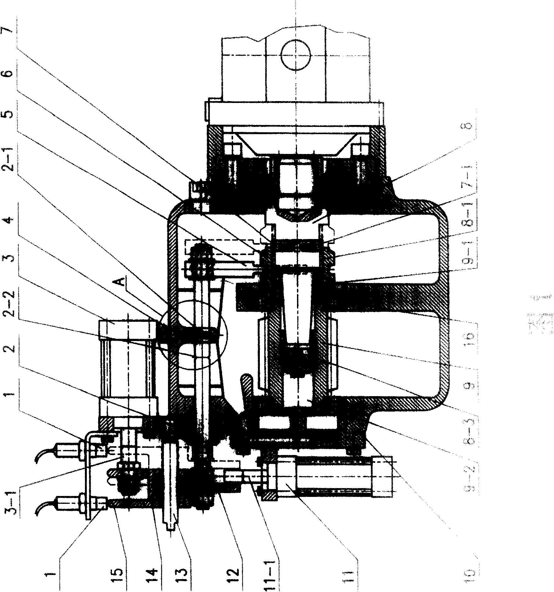 Axle gear box shifting retaining mechanism