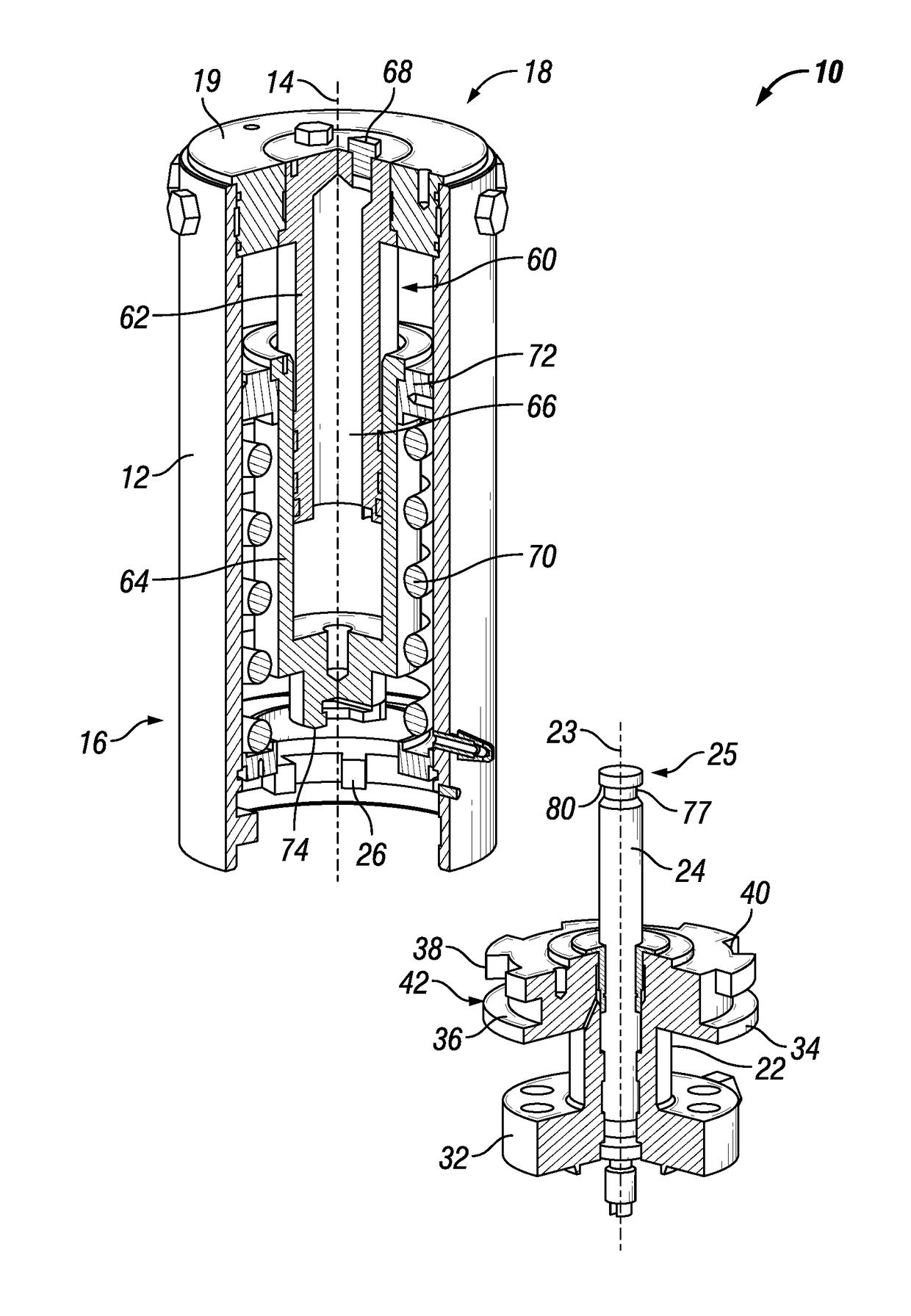 Compound express actuator connection