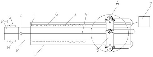 Double-cavity visual gastric lavage tube easy to adjust