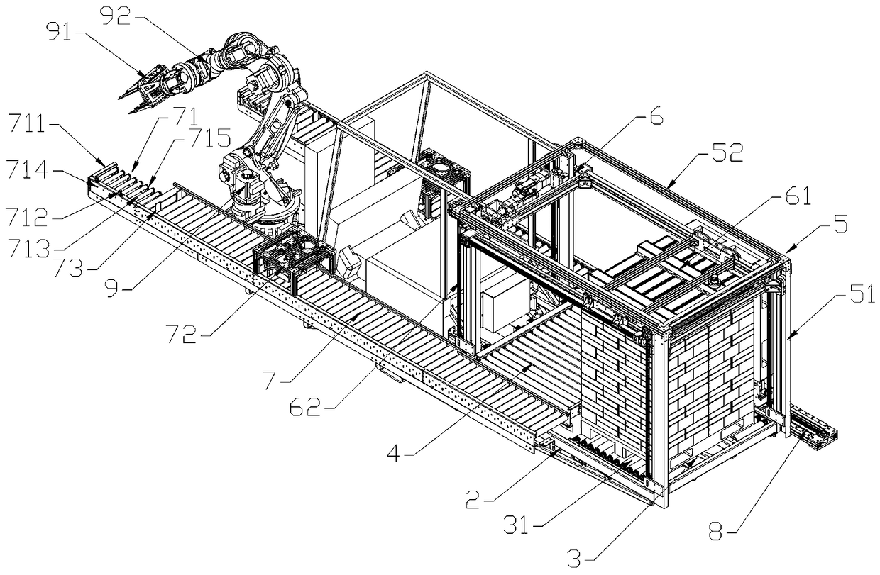 Laser guidance full-automatic car loading robot system