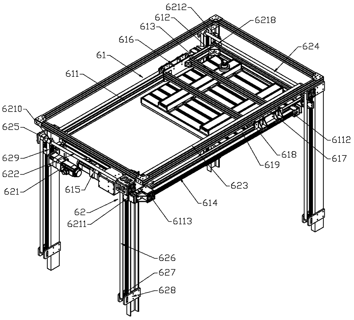 Laser guidance full-automatic car loading robot system