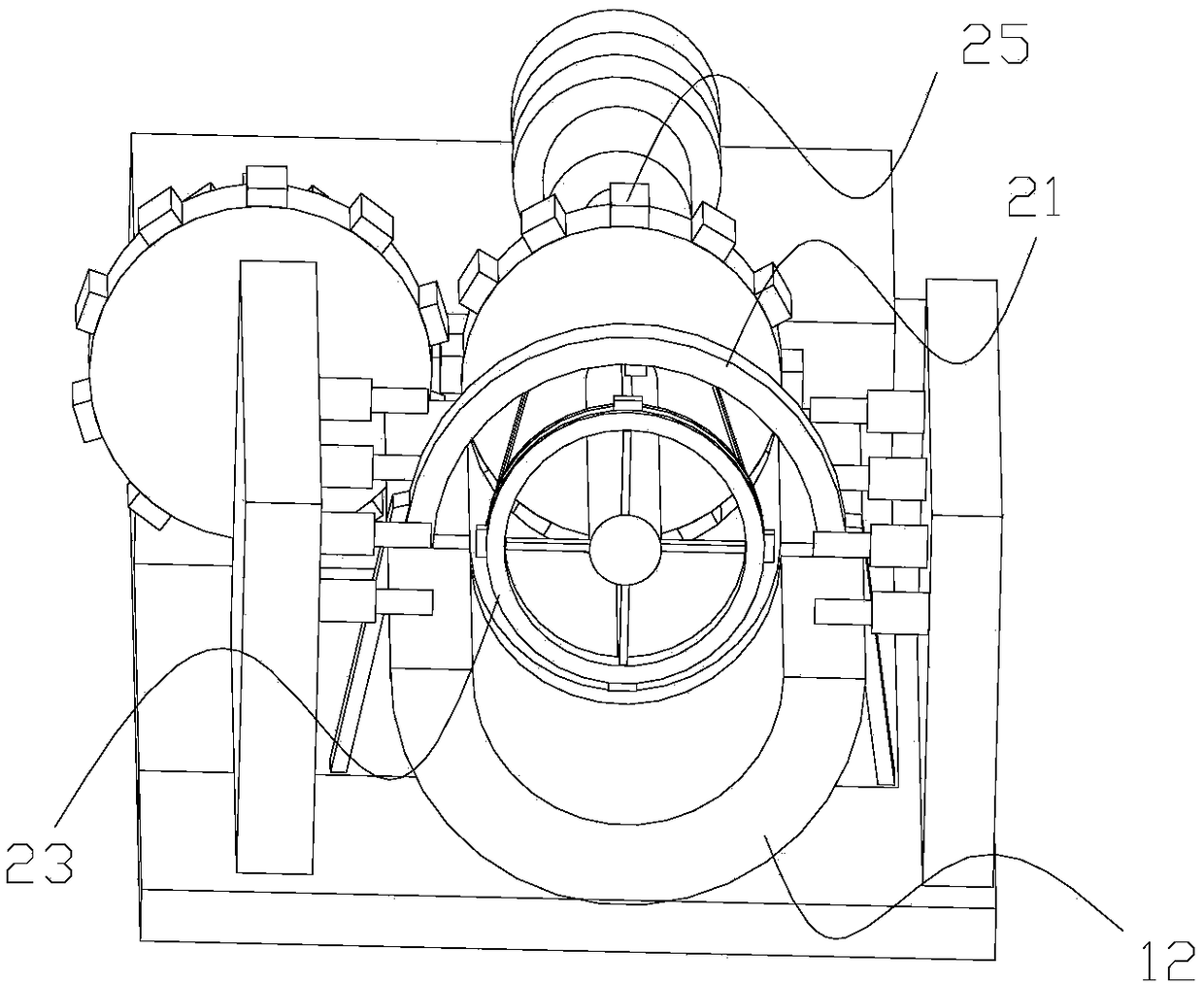 Plastic pipe welding device