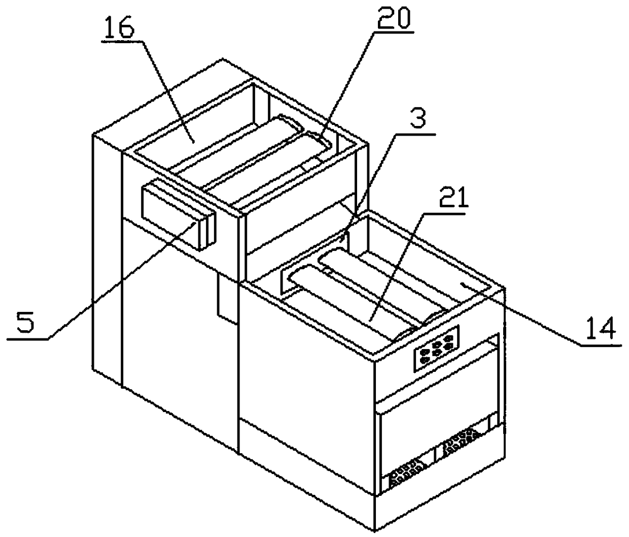 Effective smashing device for processing ores and slag