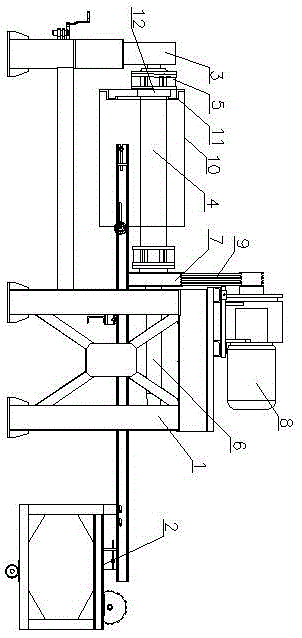 Anti-climbing hanging roller machine