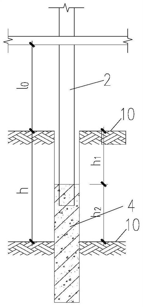 A test simulation method for the bearing capacity of vertical support columns under the construction environment of reverse construction