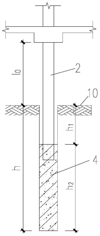 A test simulation method for the bearing capacity of vertical support columns under the construction environment of reverse construction