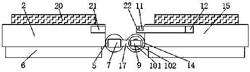 Foldable speed bump convenient to disassemble and assemble