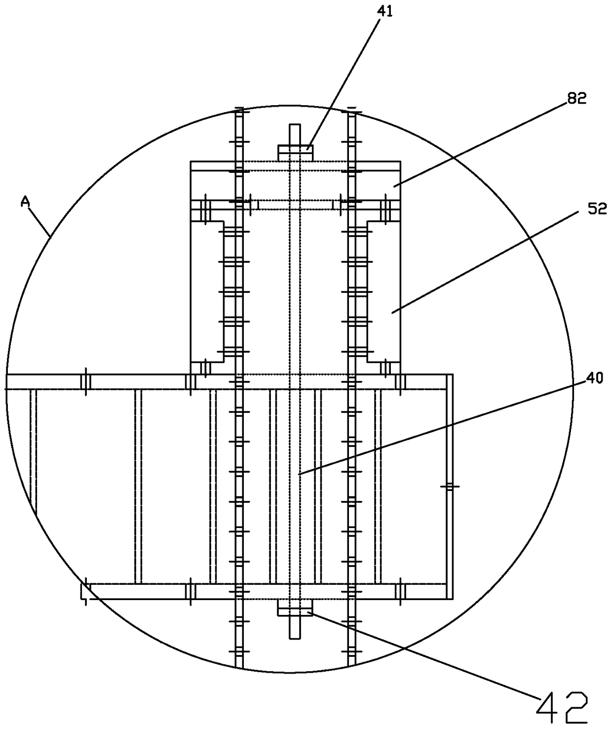 A pull rod type planar reaction force device