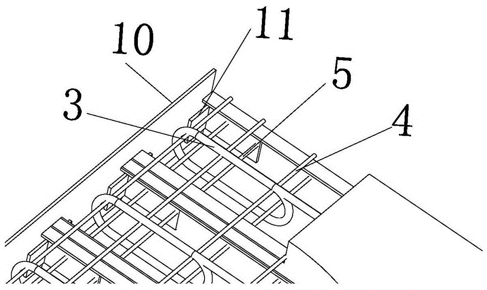 Grooved frp plate with flange-concrete composite bridge deck