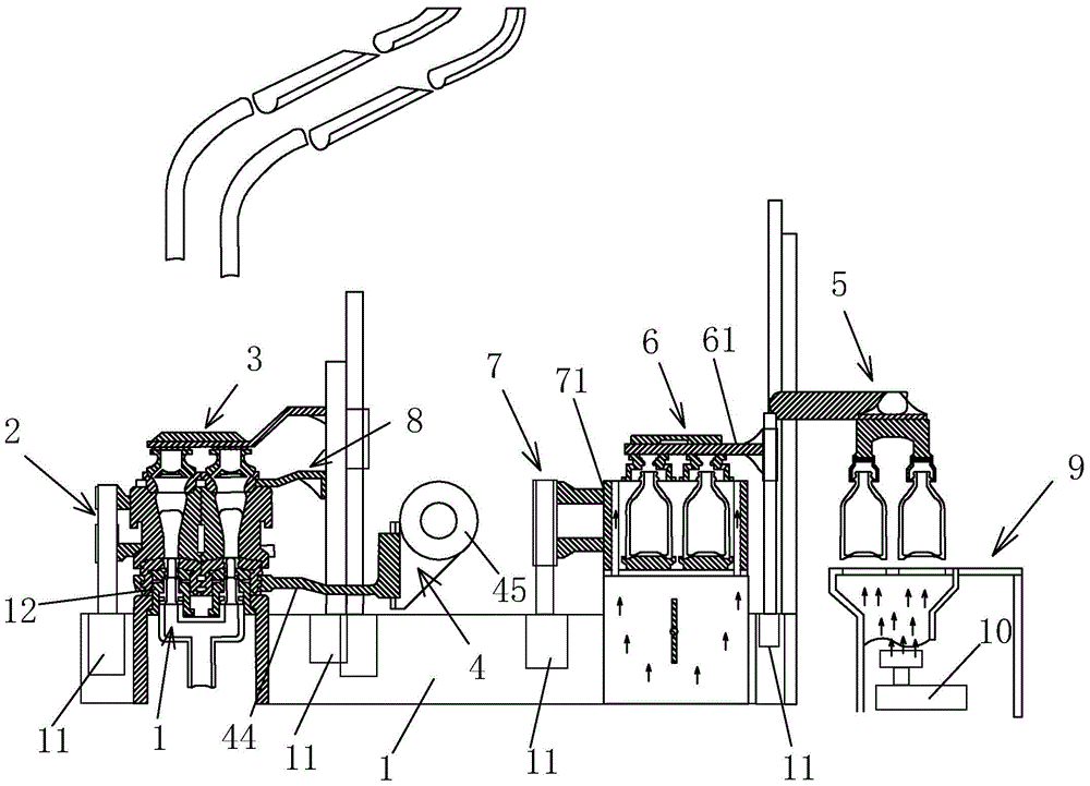 All-electric bottle making machine