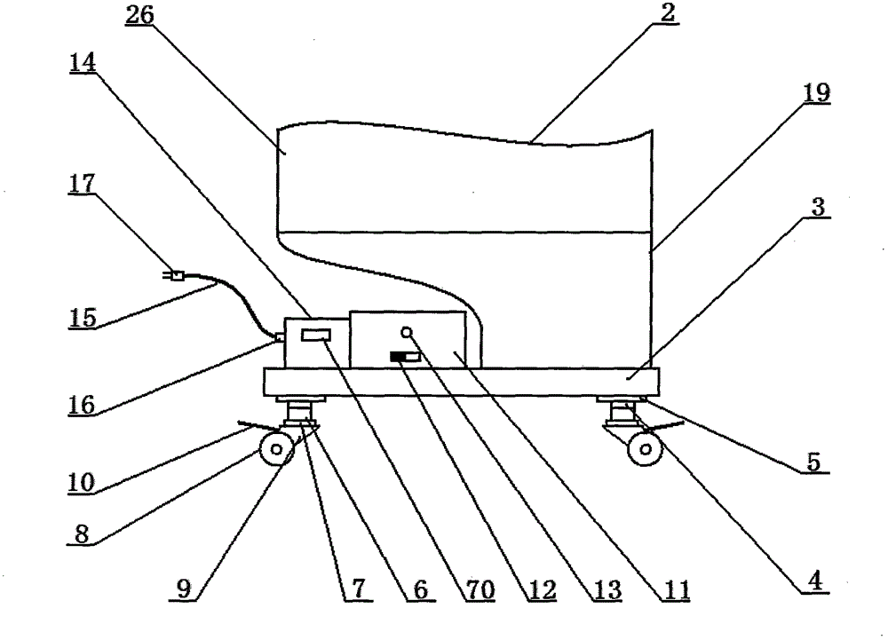 Holder special for ultrasonic department