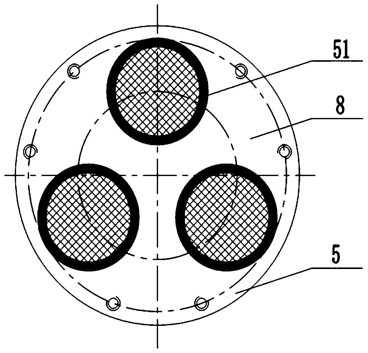 Miniaturized GIS tank-type metal-oxide lightning arrester and implementation method thereof