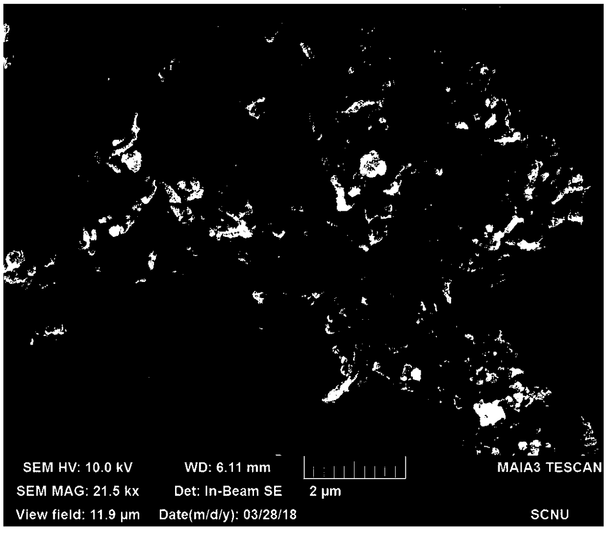 A preparation method of a metal-organic frame carbon nanotube composite material