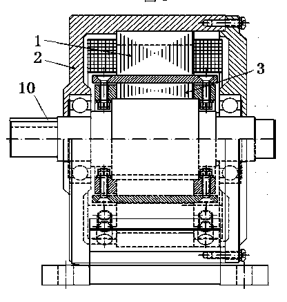 Direct-axis magnetic field enhanced type wide-range speed control permanent magnet brushless motor for electric automobile