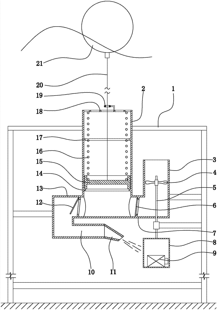 Monitoring device for fish spawning ground protection area