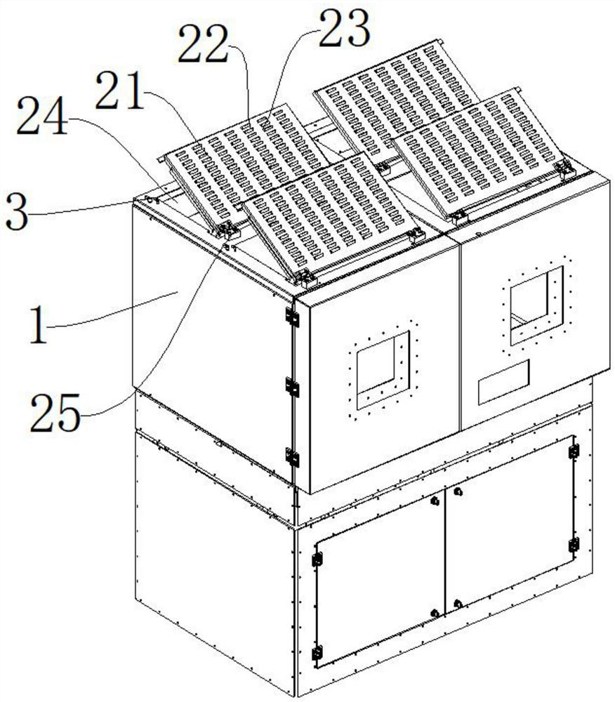 An electrical switch cabinet pressure relief device