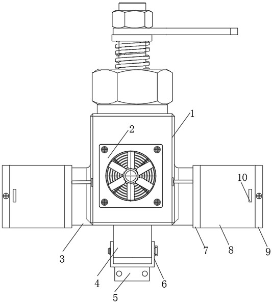 Protective valve of gas pipeline terminal