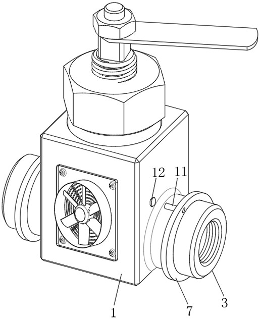 Protective valve of gas pipeline terminal