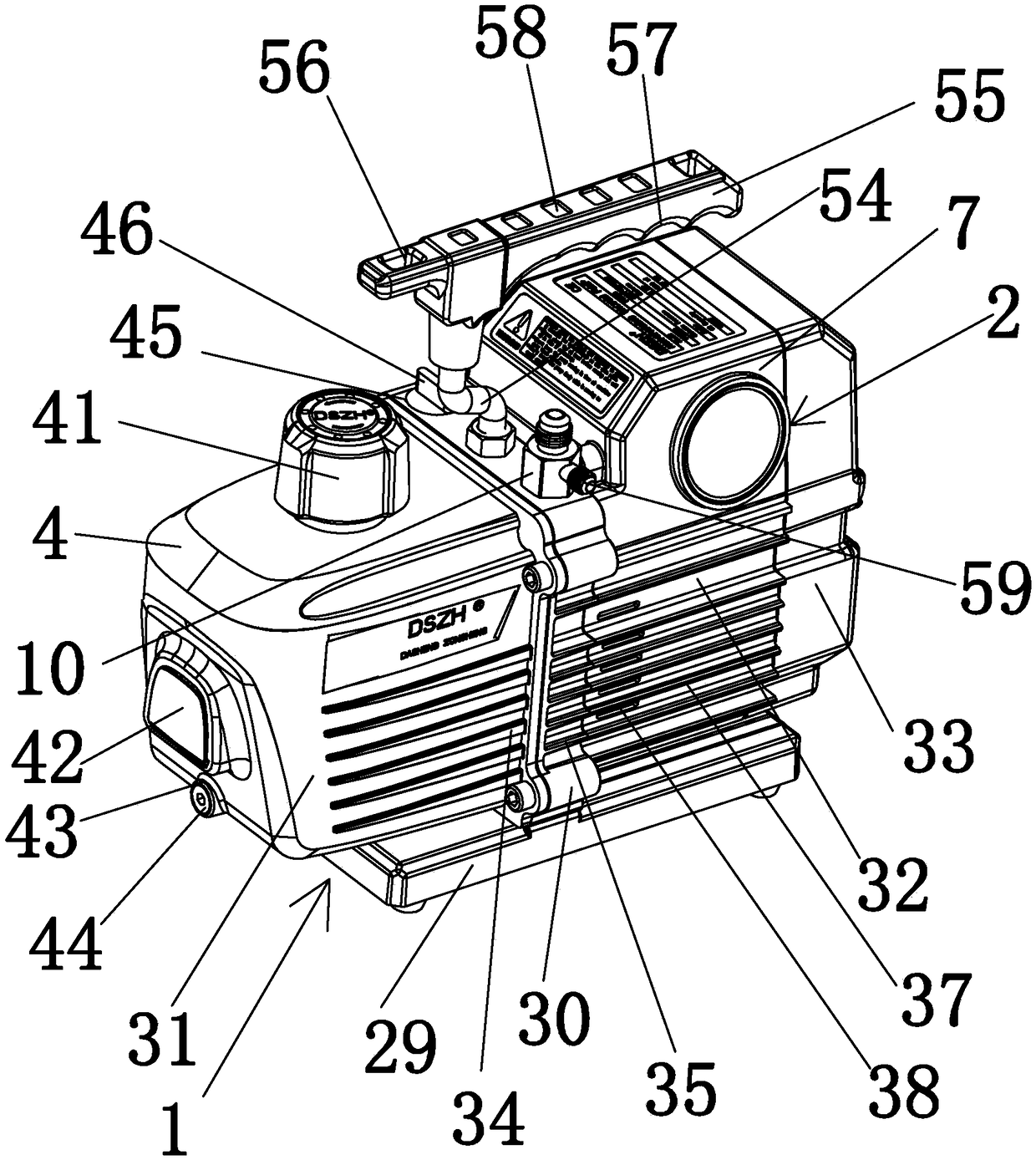 A compact vacuum pump