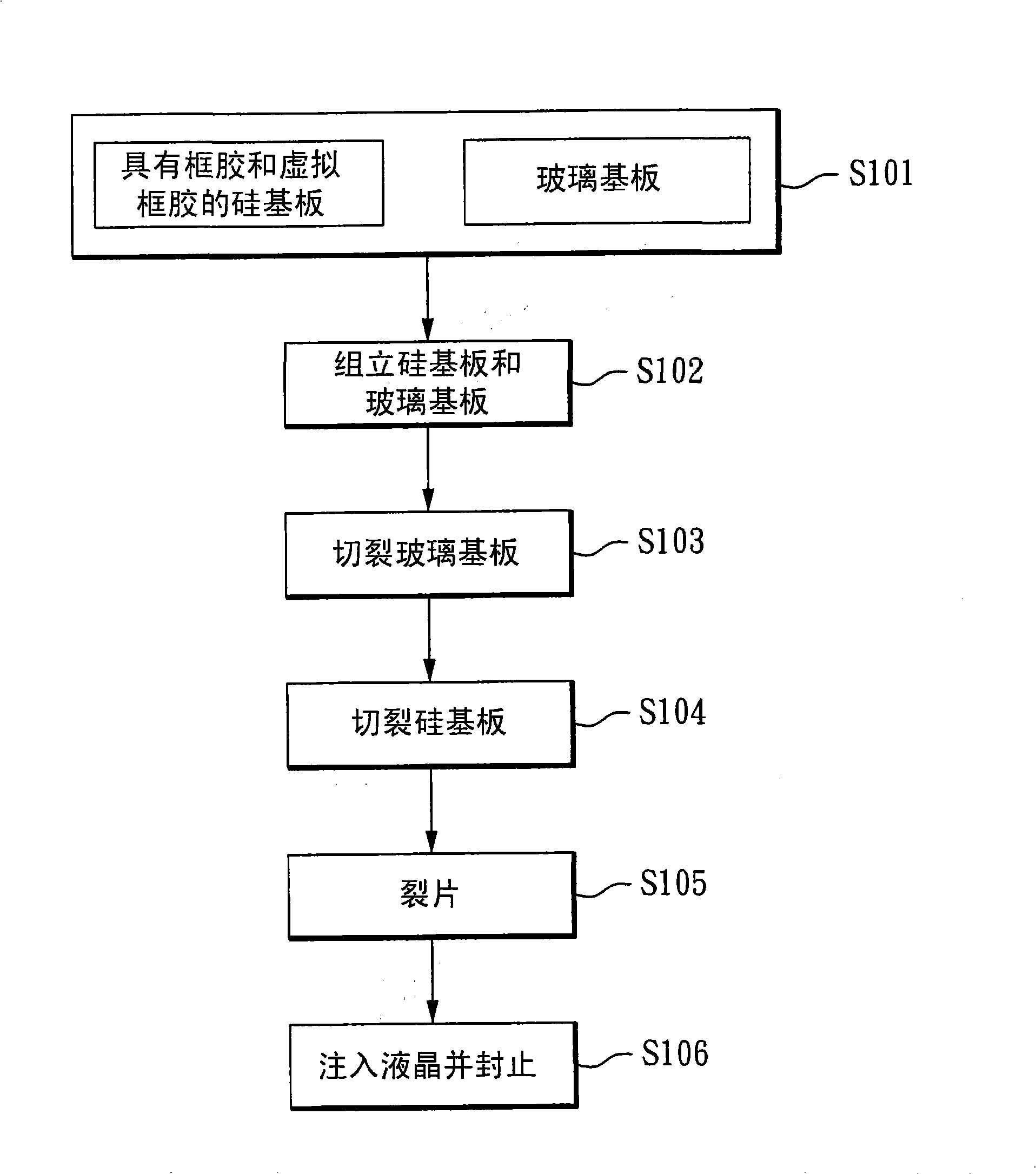 Production method of silicon based liquid crystal panel