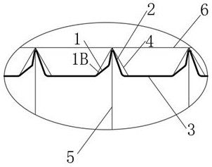 45-degree oblique angle self-tapping anti-loosening thread for lightweight plastic component