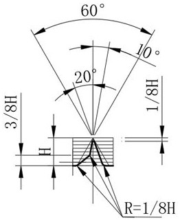 45-degree oblique angle self-tapping anti-loosening thread for lightweight plastic component